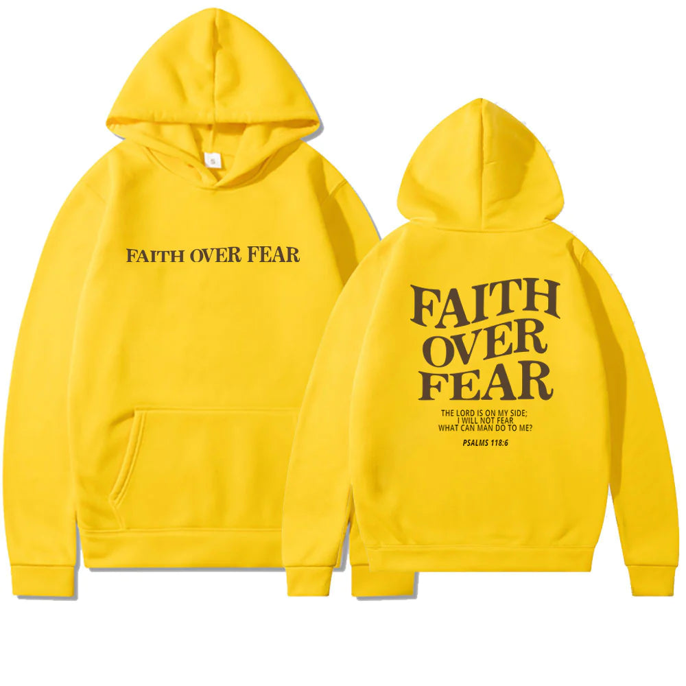 Faith Over Fear Christian Hoodie